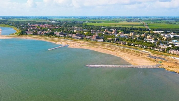 Stadsstrand Hoorn luchtfoto dec. 2022