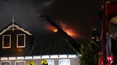 Dakbrand woning in Wognum