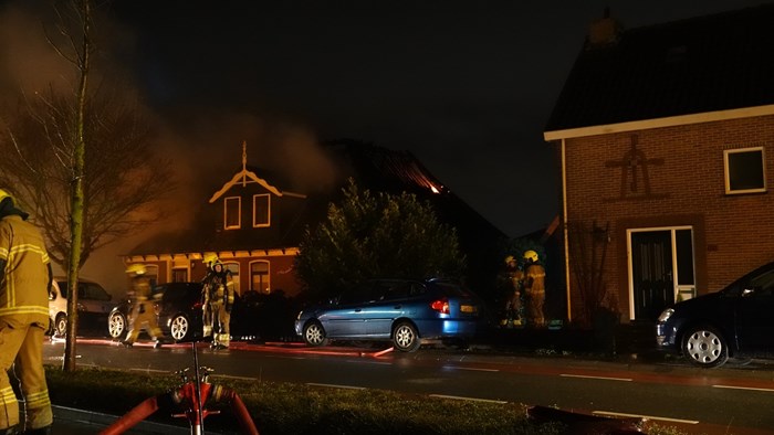 Dakbrand woning in Wognum1