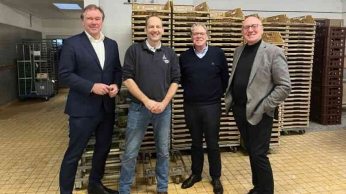 Van links naar rechts Jan-Jaap de Kloet, Rein Otten, Roger Tonnaer en Jeff Leever