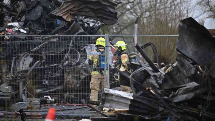 Ravage na de brand in Schellinkhout