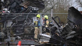 Ravage na de brand in Schellinkhout