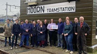 Vriendenloterij afdracht 2022 voor Stoomtram Hoorn Medemblik