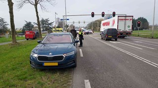 Fietser geschept in Schellinkhout