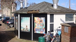 Snackkiosk in de haven