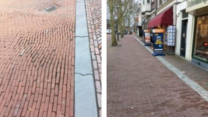 Slechte herbestrating kabelgleuve-