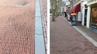 Slechte herbestrating kabelgleuve-