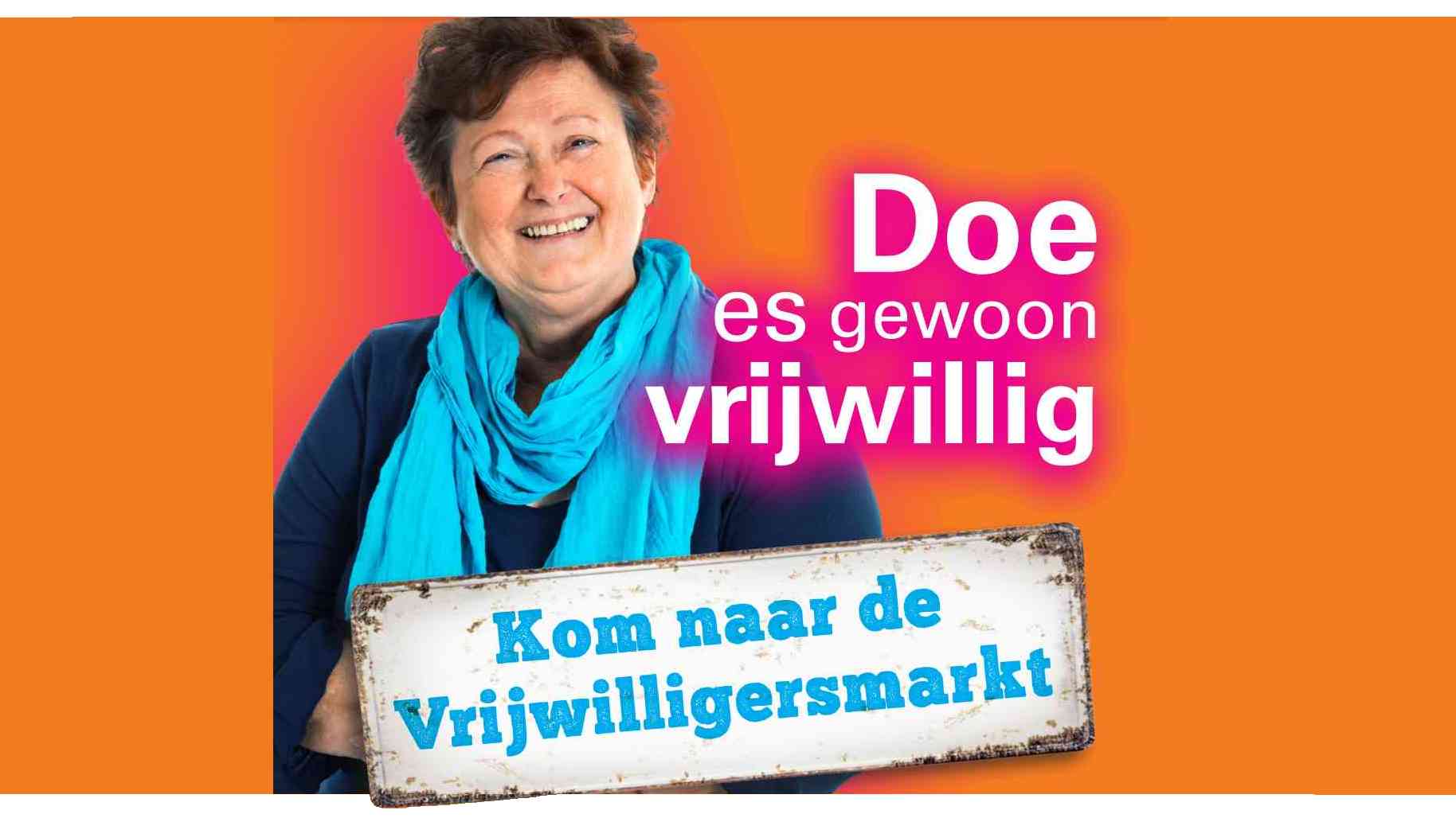 Kom 15 april naar de Vrijwilligersmarkt in Hoorn