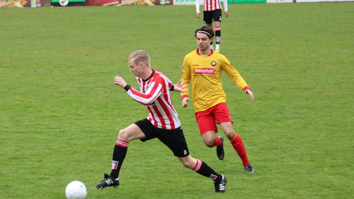 Hollandia - Rohda Raalte 16 april 2023 Sem Biezen speelt zich vrij
