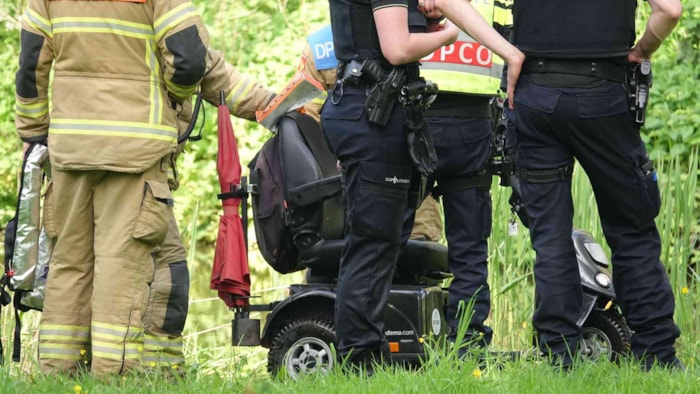 Man te water in Julianapark1