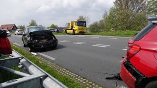 Kopstaartbotsing op Westfrisiaweg ter hoogte van Bovenkarspel