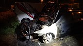 Auto in brand in Medemblik1
