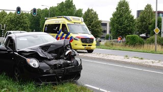 Kop-staartbotsing ter hoogte van de Lepelaar