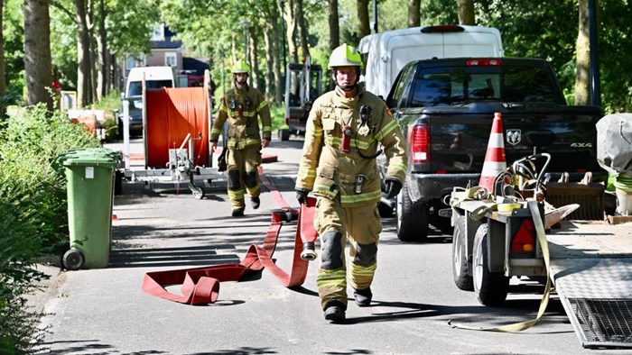 Gaslek door werkzaamheden