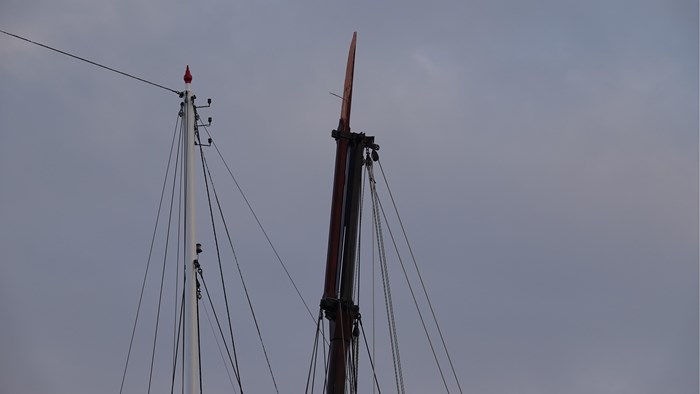 De afgebroken mast