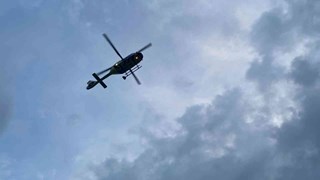 Voor opsporing was helikopter ingezet