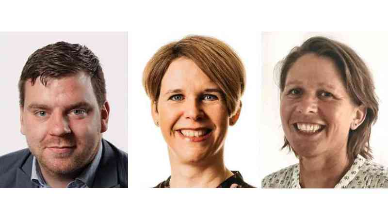 Gasten in Radio Actueel: raadsleden Rob Droste (VVD), Jessica Visser (HL) en Diana Dekker (CDA)
