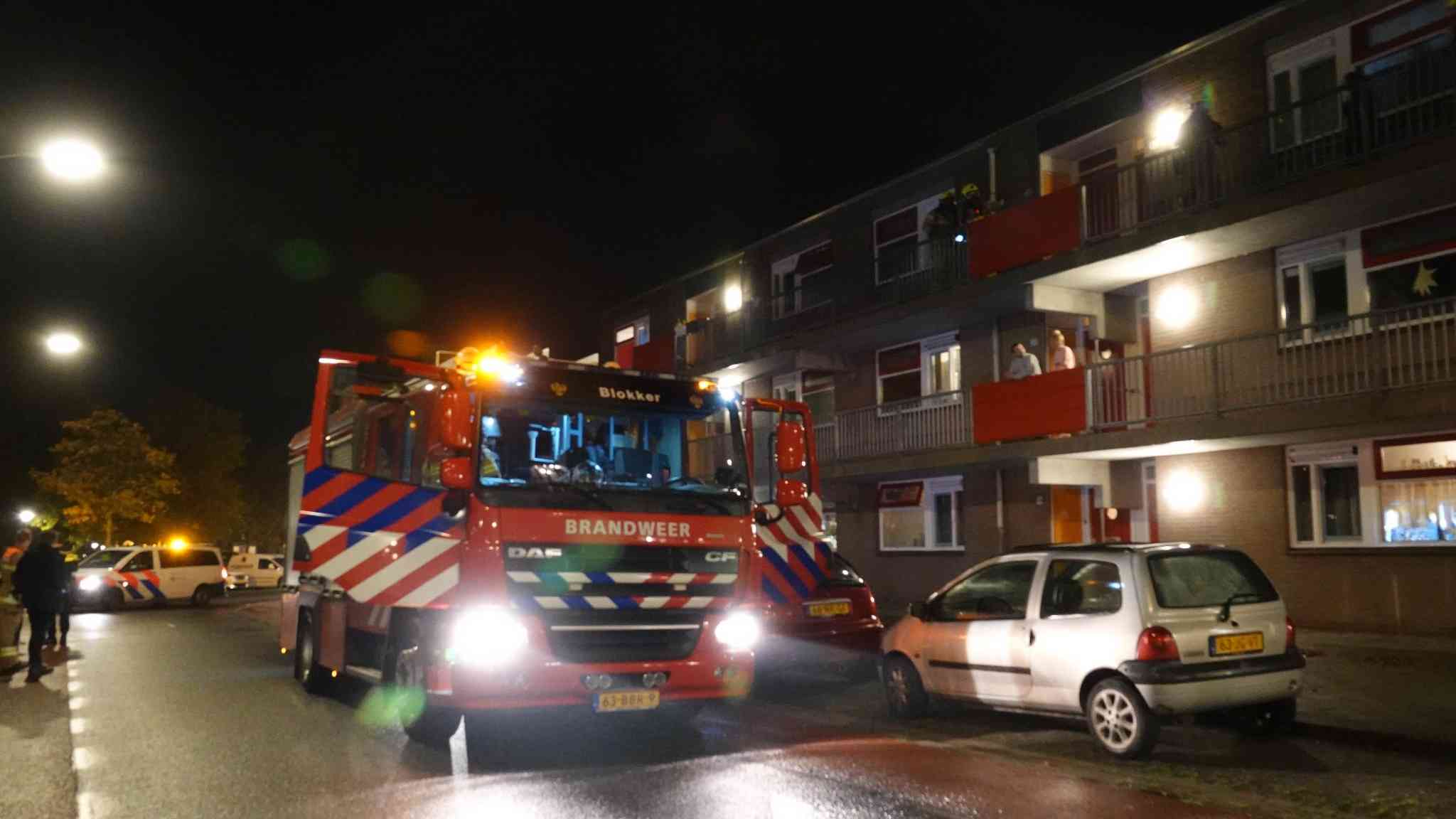 Brand in woning aan de Rijnweg