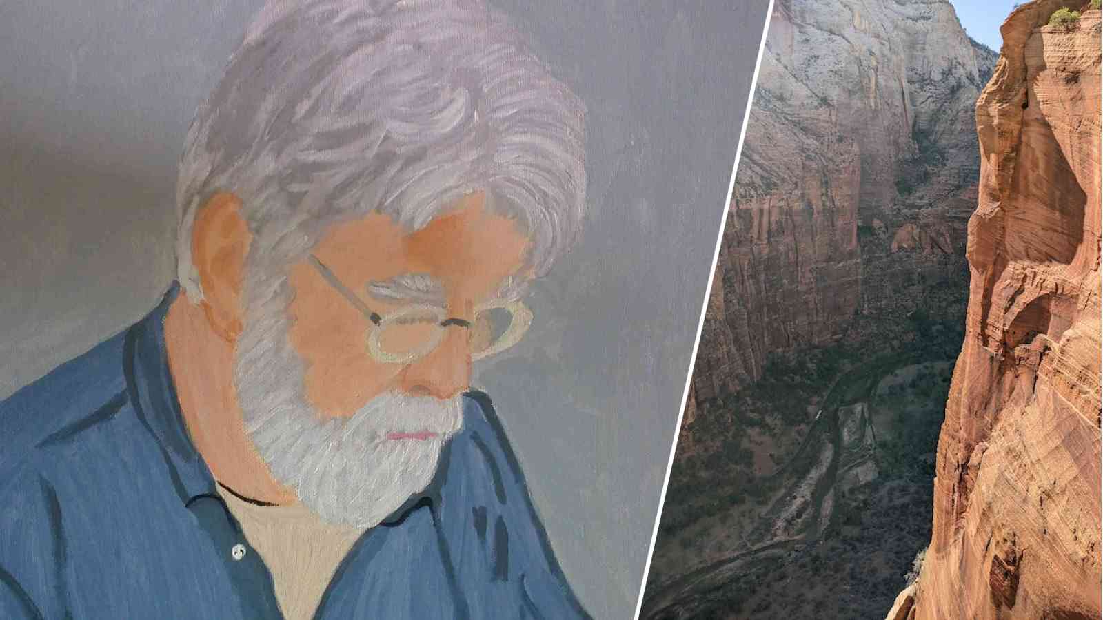 Aan de rand van een ravijn is het interessant toeven