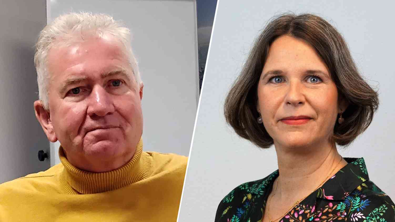 Gasten in Radio Actueel: raadslid Diana Dekker (CDA) en Auke Abbekerk (Vrijwilligerspunt) 