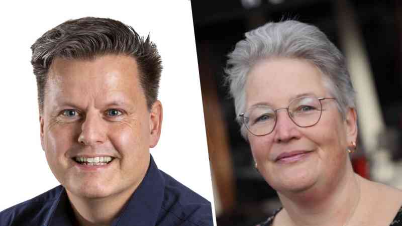 Gasten in Radio Actueel: Ellen van der Knaap (raadslid HvH) en René Assendelft (wethouder) 