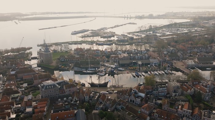 Droneshot Halve Maen Enkhuizen