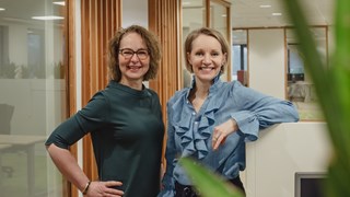 Daniëlle Gelinck (links) en Anja Witte (rechts). Foto Byang.