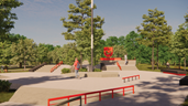 Skatepark Hoorn ontwerp plattegrond B