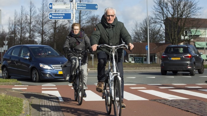 Oudere fietsers provincie Noord-Holland