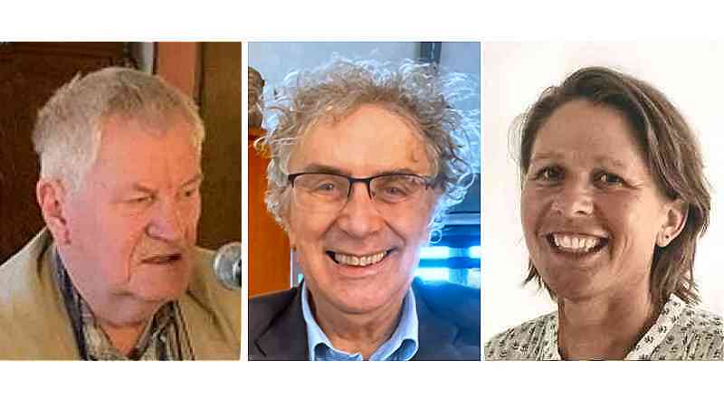 Gasten in Radio Actueel: raadsleden Jessica Visser (HL) en Robert Vinkenborg (EH) en Dick van der Pijl (evenementen)