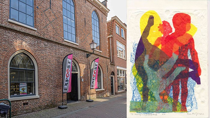 Expoost- Foto Dime Spijkerman en monoprint reliefdruk Ellen Huisman_