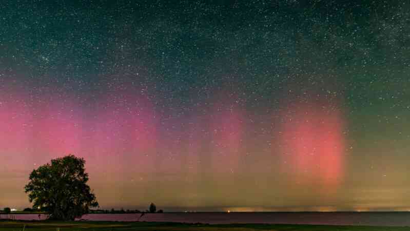 Noorderlicht deze week te zien boven West-Friesland