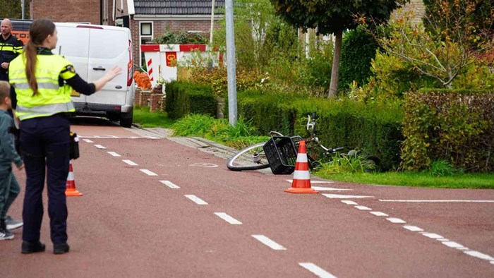 Fietser geschept in Zwaag_